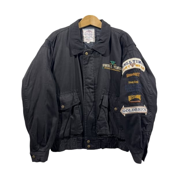 [JPN] 90's 재팬 빈티지 패치 봄버자켓