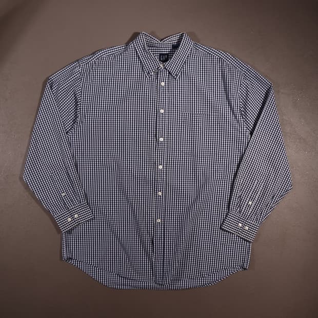 00s 갭 코튼 체크셔츠