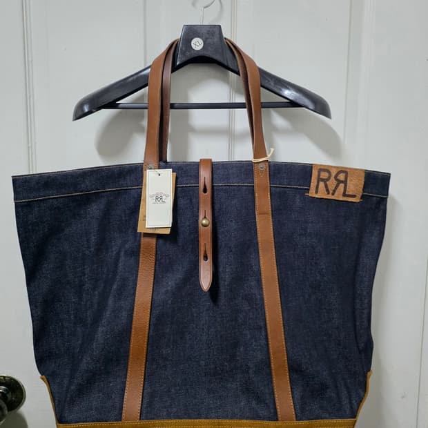 RRL 데님 토트백 택달린 새상품