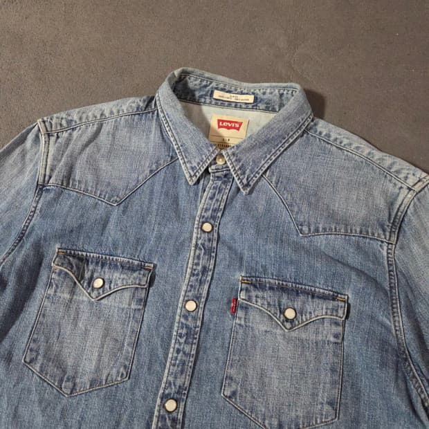 리바이스 웨스턴 데님 셔츠 L