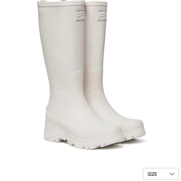 락피쉬웨더웨어 플랫폼 레인부츠 롱 크림 240 FLATFORM RAIN 