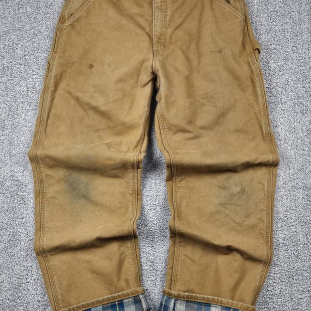 칼하트 헤비 플란넬 카펜터 캔버스 워크 팬츠 (36X32) / 10308