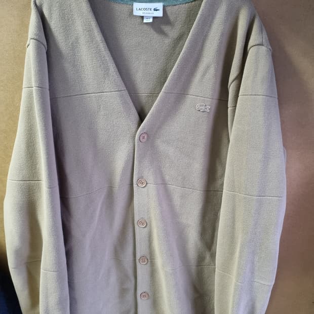 라코스테 남성 니트 가디건 