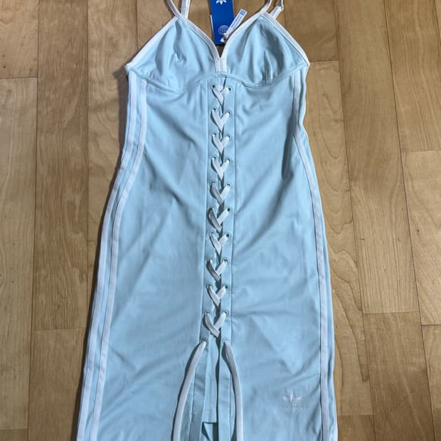 S) 아디다스 오리지널 스트랩 나시 드레스 원피스 민트
