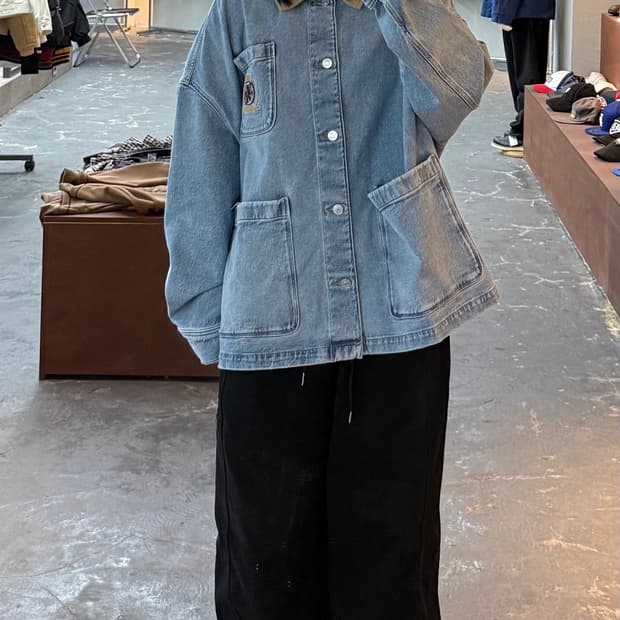 타미진스 오크우드 데님 초어 자켓 H1331