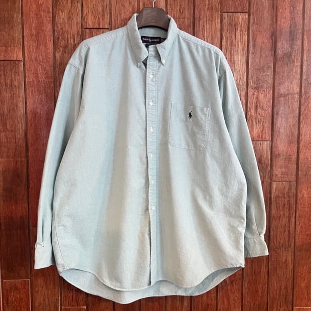 폴로 BIG SHIRT 그린컬러 셔츠