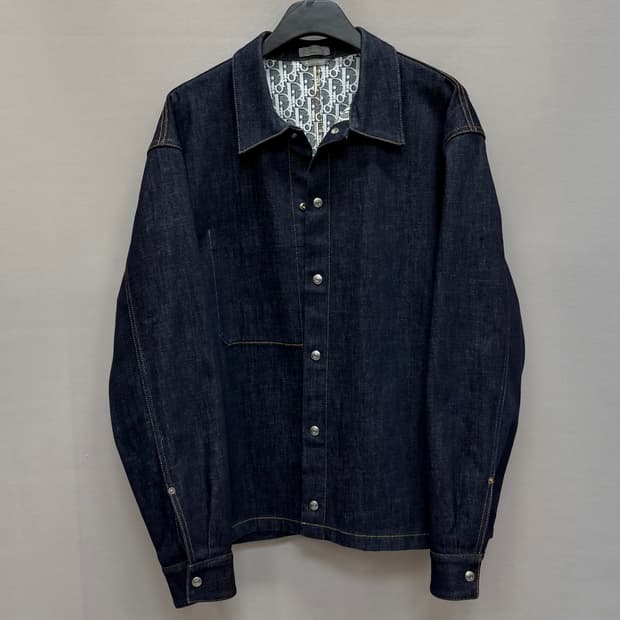 디올 오블리크 코튼 데님 오버셔츠 ( 105 )