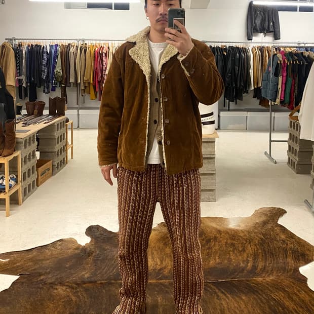 BEAMS 빔즈 코듀로이 쉐르파 자켓