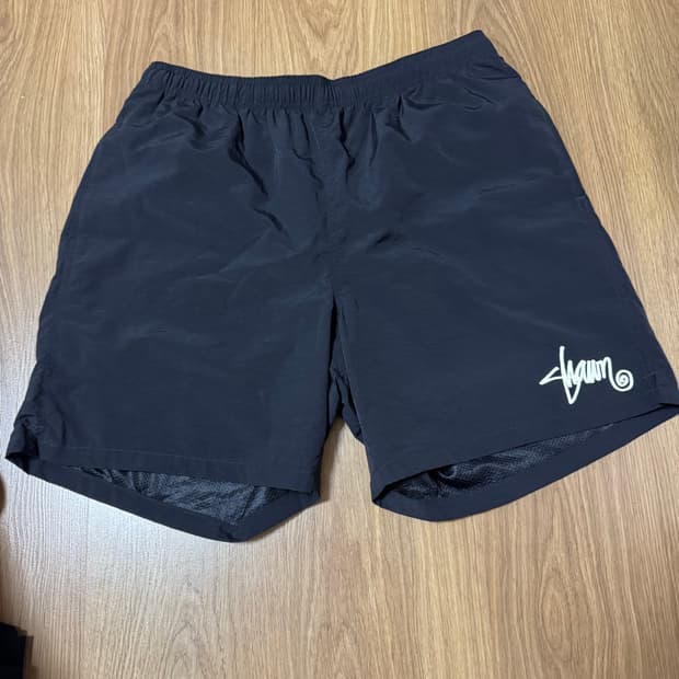 새상품 에스더블 반바지 스윔 팬츠 블랙 라지