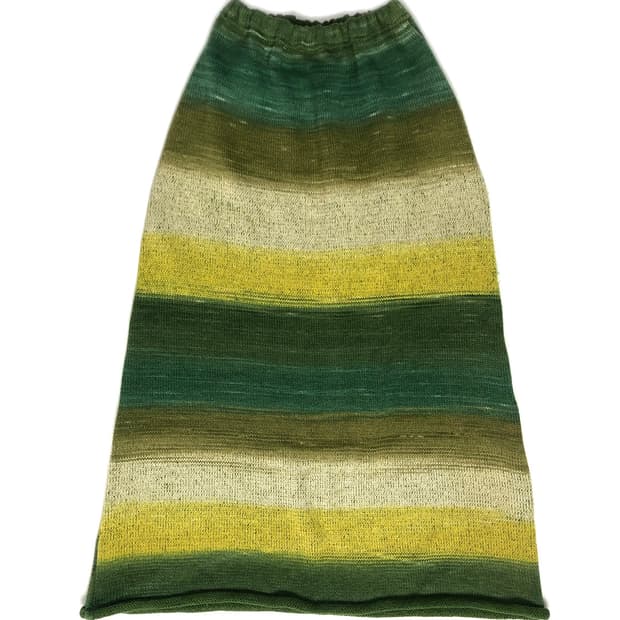 Vintage 그라데이션 니트 스커트