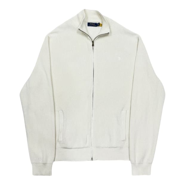 폴로 랄프로렌 와플 니트 집업 자켓 아이보리 2XL