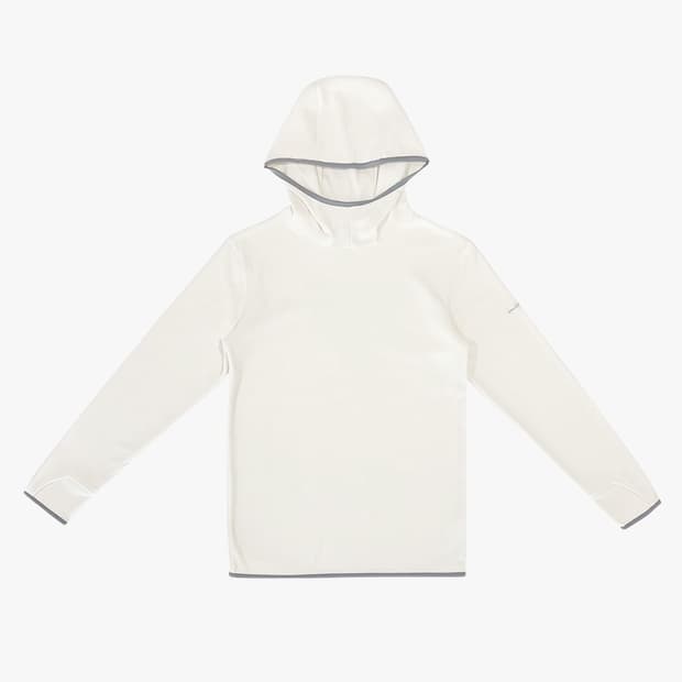 지초이컴포트 25-004 마이크로 폴라 플리스 후디 아이보리