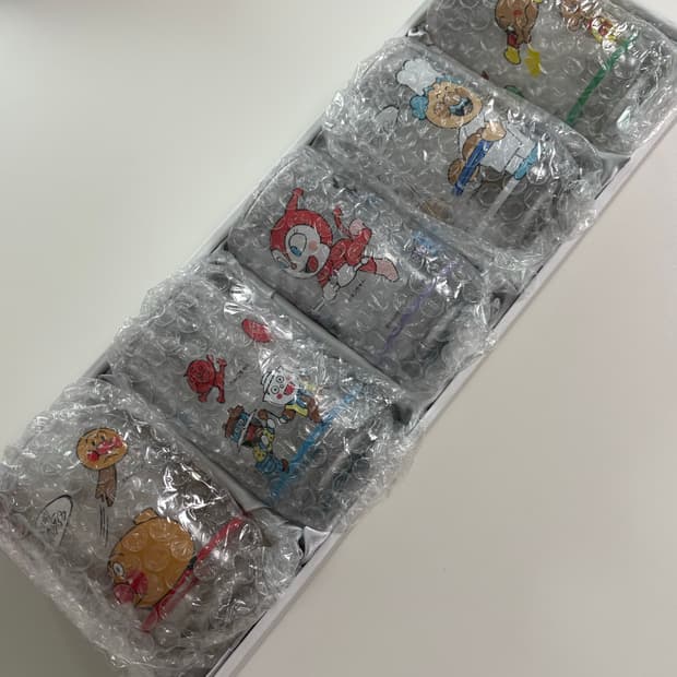 [고전] 호빵맨 빈티지 유리컵