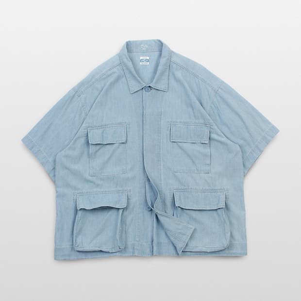 ARMY TWILL  Military Utility Half Shirt 