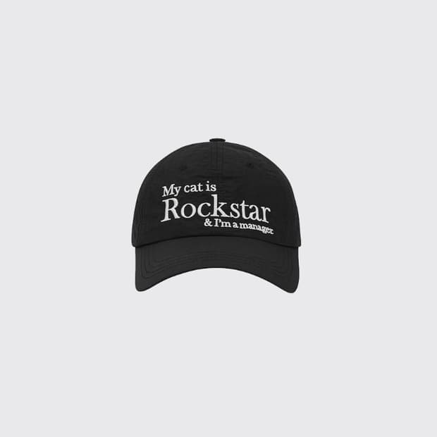 조거쉬 my cat is rockstar 볼캡 나일론 블랙
