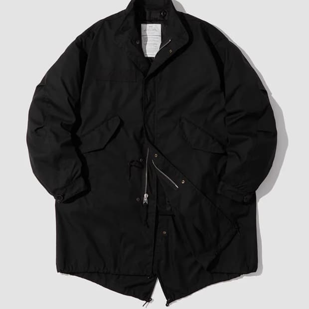 아웃스탠딩 m65 피쉬테일 야상 파카 블랙 m사이즈
