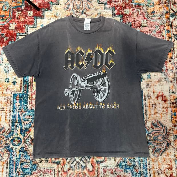 [2XL] 04s ACDC 하드 페이딩 반팔 