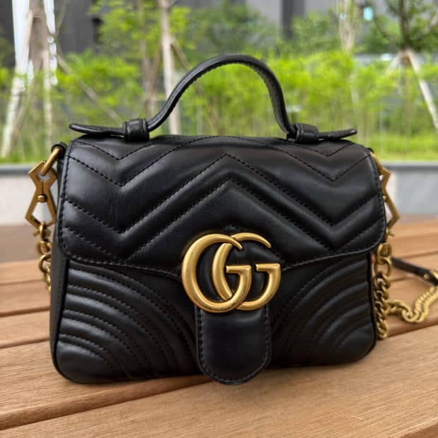 Gucci 구찌 마몽 미니 탑 핸들 백