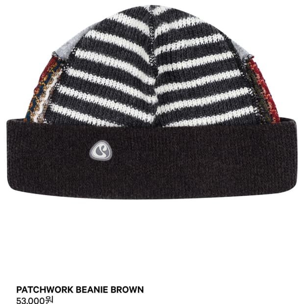 [미개봉 새상품] 코이세이오비니 PATCHWORK BEANIE BROWN