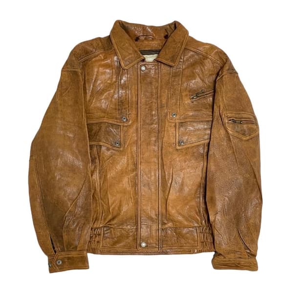 Pelle cyma 레더 봄버 자켓 양가죽