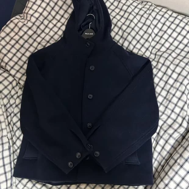 타입서비스 후디드 하프코트 네이비