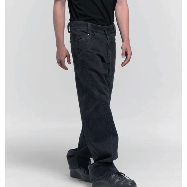 플라스틱프로덕트 드리프트 데님 팬츠 L