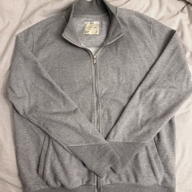 ETCE(이티씨이) PANNEL KNIT ZIP UP 니트집업