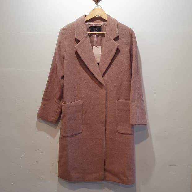 soup 핑크 롱코트 *모60