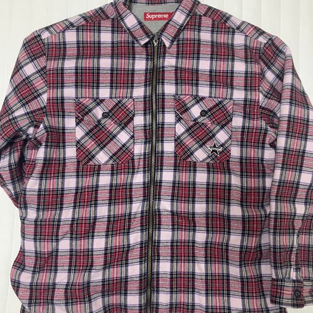 슈프림 집업 셔츠 L 18만원