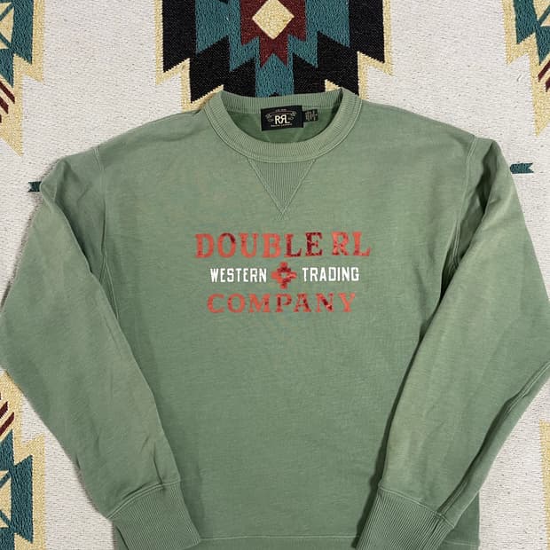 RRL 그린 스웻셔츠(M)