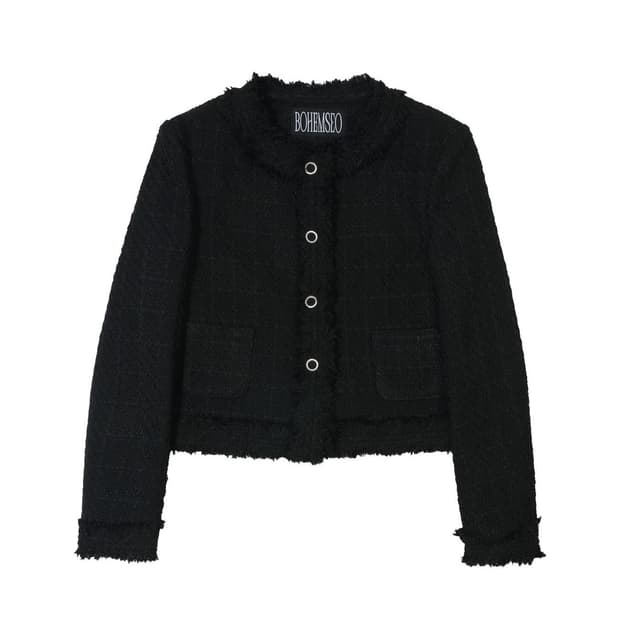 Rough round tweed jacket