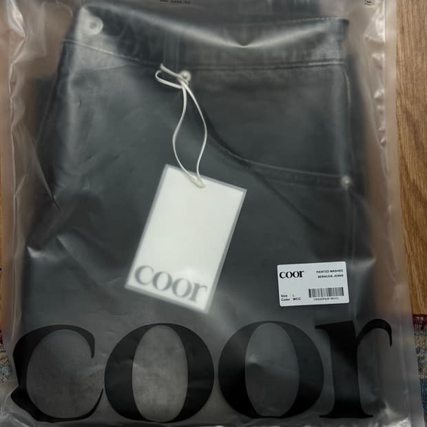 Coor 페인트 워시드 버뮤다 진스 L
