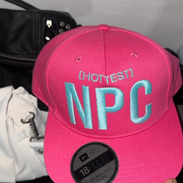 스컬프터 NPC 스냅백 캡 에시드 핑크 새상품