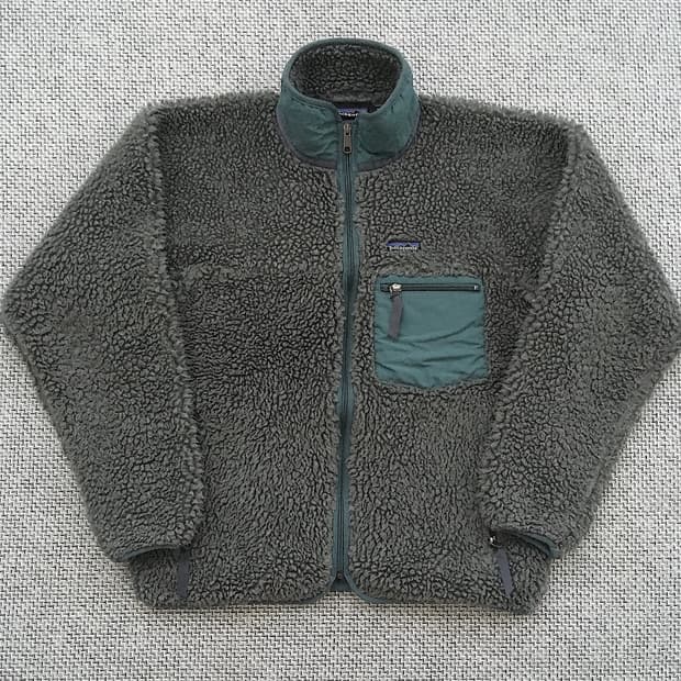 00s Asphalt grey classic retro deep pile