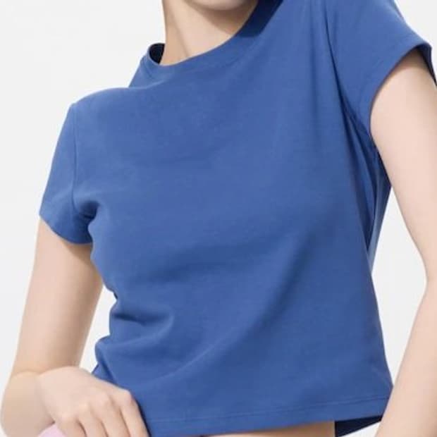 Uniqlo 유니클로 미니 T 66 blue xl