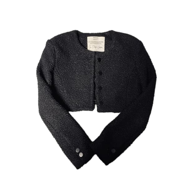 쓰리타임즈 부클 크롭 자켓 threetimes 뽀글이 자켓