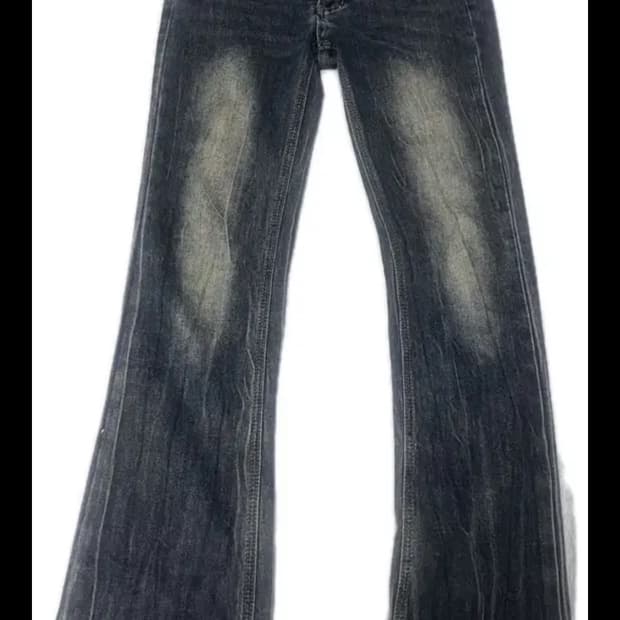 여성 로우라이즈 부츠컷 팬츠