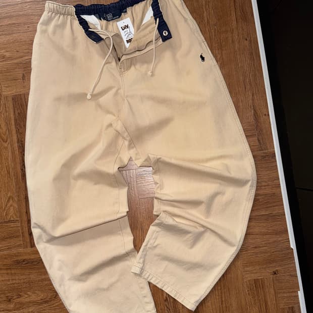 폴로 포니 코튼 밴딩팬츠 