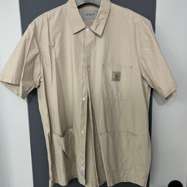 [XL] 칼하트 wip 반팔 셔츠 베이지