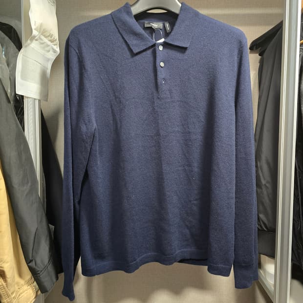 새제품]띠어리 힐레스 캐시미어 폴로 / 발틱 / L