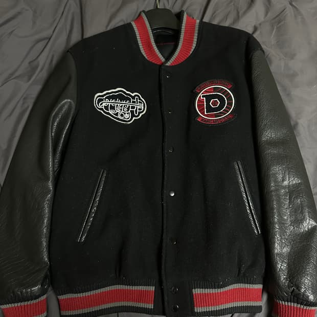 데우스 엑스 마키나/스피드샵 봄버(레더 바시티 자켓) (XL)