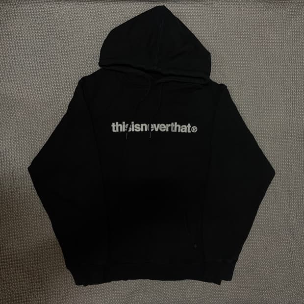 디스이즈네버댓 T - 로고 후드 블랙 XL