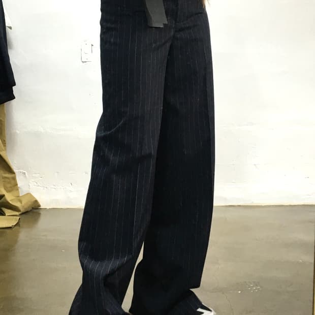 Massimo Dutti 스트라이프 와이드 슬랙스