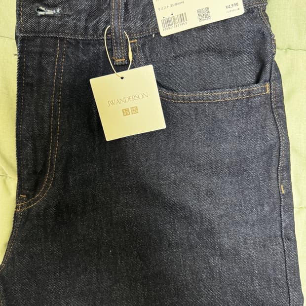 유니클로 JW앤더슨 스트레이트진 68컬러 33사이즈