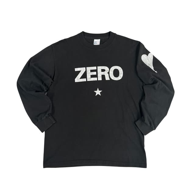 빈티지 90s 스매싱펌킨스 제로 롱슬리브 티셔츠