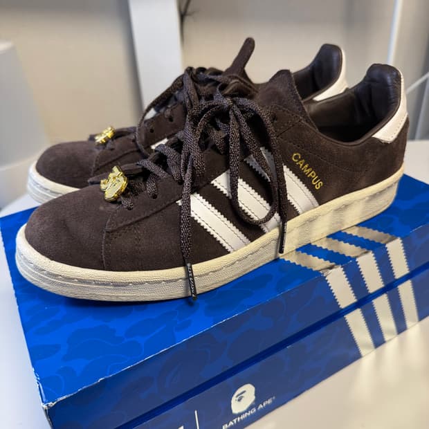 [260] 베이프x아디다스 30th 캠퍼스 브라운