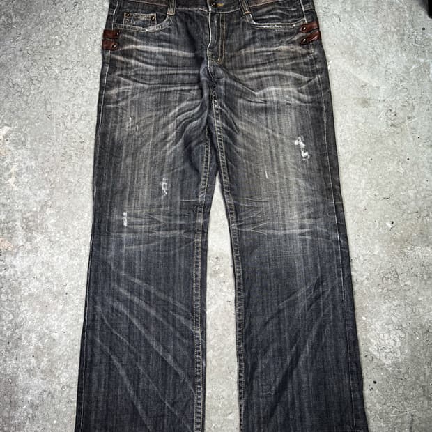 Side Detail Denim Pants