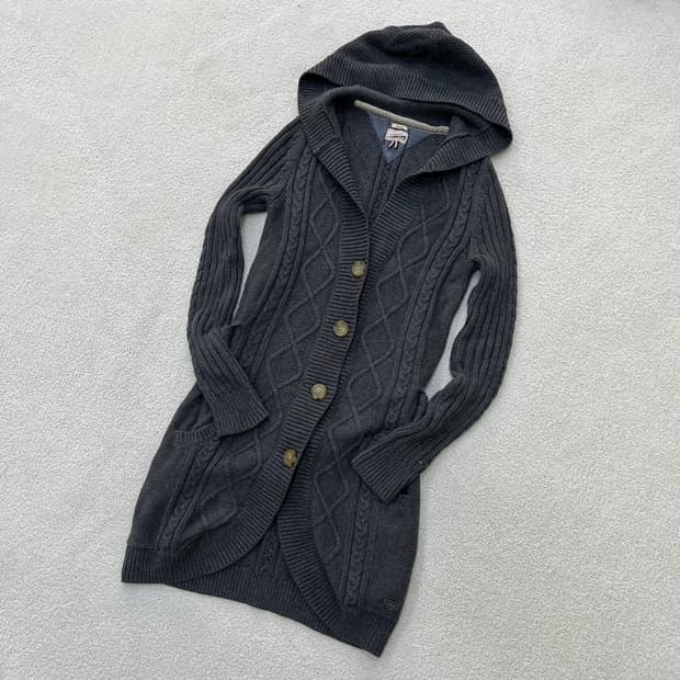 S 타미힐피거 여성 케이블 가디건 0402M