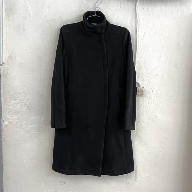 메종 마틴 마르지엘라 MM6 모헤어 울 하이넥 코트