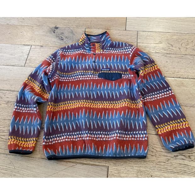 10s 파타고니아 신칠라 스냅-T 트라이벌 아즈텍 패턴